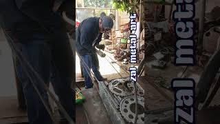 Life size F1 zalmetalart autoartf1 welding metalart viralvideo [upl. by Werd96]