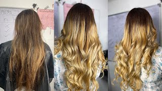 How to FREEHAND BALAYAGE for Dark hair Tutorial Step by step Hindieasy way [upl. by Bernadina]