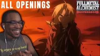 MY HEART 😭❤️  FULLMETAL ALCHEMIST BROTHERHOOD All Openings 15 REACTION [upl. by Araccat]