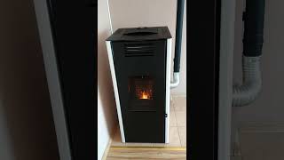 Piecpiecyk kominek koza na pelet pellet Retta 115 kW  DGP [upl. by Assehc]