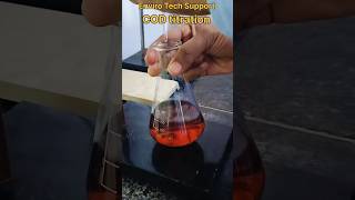 COD Titration with FAS using ferroin indicator COD titration [upl. by Fechter]