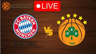 🔴 Live Bayern vs Panathinaikos  EuroLeague 20232024  Live Play by Play Scoreboard [upl. by Ehrsam824]