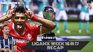 Liga MX Apertura 2024  Resumen Jornadas 16 y 17 [upl. by Nipsirc716]