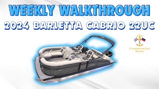 2024 Barletta Cabrio 22UC Walkthrough [upl. by Arytas]