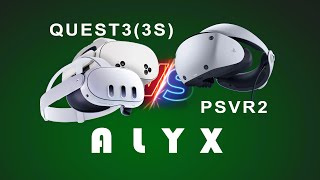 PSVR2 vs QUEST3 SteamVR Picture Quality Comparison  Half Life Alyx [upl. by Retsevel]