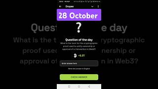 Droopy question of the day today 28 October droopy daily question quiztime4343 [upl. by Descombes952]