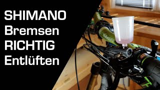 SHIMANO Bremsen Entlüftung  Befüllen  noair [upl. by Aslam]