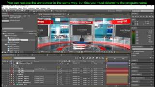 After Effects element3d virtual studio set Tutorial 1 [upl. by Sukramed897]