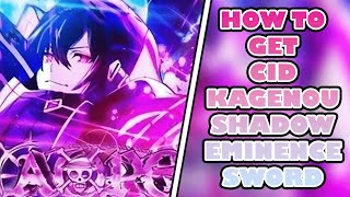 AOPG How To Get Cid Kagenous Shadow Eminence Sword Style FULL CID UPDATE [upl. by Hendricks771]