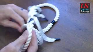 End Splice  AB Marlinespike Seamanship Practical Demonstration [upl. by Crockett]