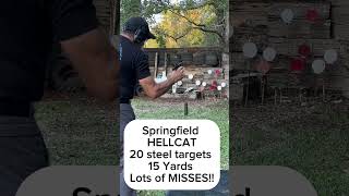 Range Day Training w SpringField HELLCAT 15 Yards 20 targets 7 misses Must do better [upl. by Arleen208]