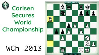 Anands Last Stand Carlsen Secures World Championship in Game 9  WCh 2013  Prodigy Pawn [upl. by Mahala]