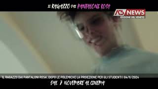 IL RAGAZZO DAI PANTALONI ROSA DOPO LE POLEMICHE LA PROIEZIONE PER GLI STUDENTI  04112024 [upl. by Aicinoid3]