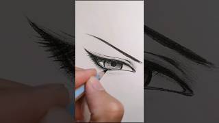 Realistic Eye sketch 😍🤎 drawing artwork shorts [upl. by Thenna162]