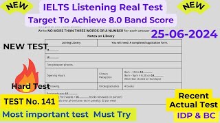 IELTS Listening Practice with Recent Actual IELTS Exam with Answers Real Exam 141 [upl. by Oirom]