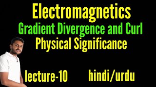 Gradient divergence and curl। gradient divergence and curl in hindi [upl. by Beall121]