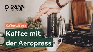 Kaffee im AeroPress Coffee Maker zubereiten  à la MacGyver [upl. by Bluefield]