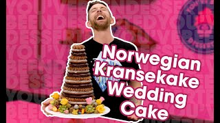 Norwegian Kransekake Wedding Cake  Youve Been Desserted [upl. by Ursal]