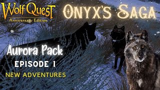 Onyxs Saga  Ep1 New Adventures  WolfQuest AE  Aurora Pack [upl. by Chrisoula]