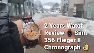 Watch Long Term Review ⌚ Salmon Dial Sinn 356 Flieger II Chronograph 👍👍👍 [upl. by Palma]