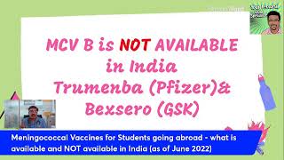 Is Meningococcal B vaccine available in India [upl. by Celeski]