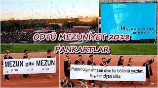 MERAKLA BEKLENEN ODTÜ PANKARTLARI  ODTÜ MEZUNİYET 2018 [upl. by Golding]