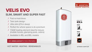 Velis Evo  Product Overview  Ariston UK [upl. by Arhoz853]