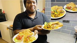 How to make Grenadian style roti and curry chicken by Kwame The cook of challenge Part 2 [upl. by Nossaj142]