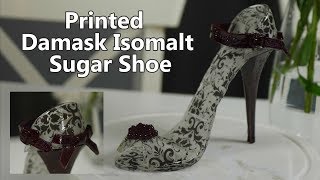 High Heel Sugar Shoe Art  Printed Damask [upl. by Esineg395]