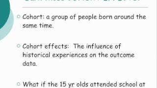 Cohort effects [upl. by Epolulot774]