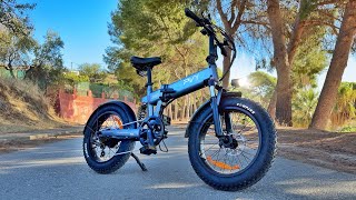 PVY Turbo eBike Test amp Review  750W Dual Suspension Fat Tire Bike [upl. by Kallman]