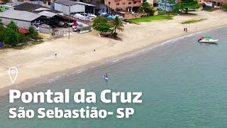 SÃO SEBASTIÃO VISTO DE CIMA  DRONE  Praia Pontal da Cruz  SP [upl. by Eatnuahc87]