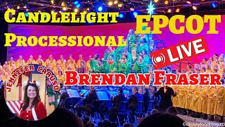 🔴Epcot Candlelight Processional Brendan Fraser [upl. by Sherwynd]