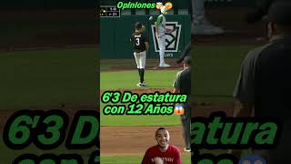 63 de Estatura Con 12 Años jugando en las pequeñas ligas🤔 beisbol baseball mlbhighlights mlb [upl. by Ernie]