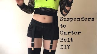 Suspenders to Garter belt DIY  Heidi Hazardous [upl. by Myrtie]