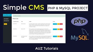 🚀 How to Build a Basic CMS with PHP and MySQL for a Blog Website [upl. by Nodnyl396]