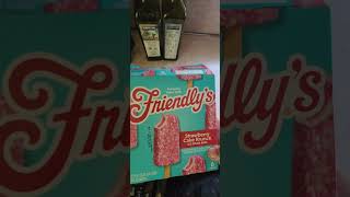 Friendlys Strawberry Cake Krunch Ice Cream Bars Review Part 1 icecreambars icecream friendlys [upl. by Mannuela]