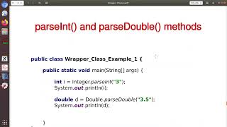 M251  Meeting 2  Wrapper Classes [upl. by Edmond]