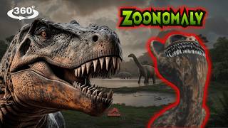 Immersion in Zoonomaly Monsters in Jurassic Park with Giant Screen in 360° VR [upl. by Noteek]