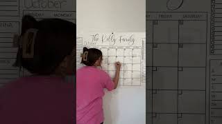 October family calendar etsyfinds busymom organization productivity organizedlife calendar [upl. by Anyaj]