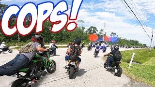 COPS vs 300 Honda Groms [upl. by Iain88]