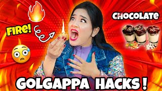 Testing Viral GOLGAPPA Panipuri Hacks  🔥 Fire Golgappa  It Worked [upl. by Lua638]