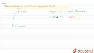 Isogonic lines are the lines joining places of…………………… [upl. by Gwenette]