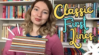 Judging Classic Novels by their First Line 📖 [upl. by Alleunamme]