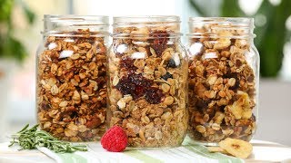 Healthy Granola  3 Delicious Recipes [upl. by Oloap]