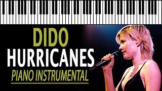 DIDO  Hurricanes KARAOKE Piano Instrumental [upl. by Meir]