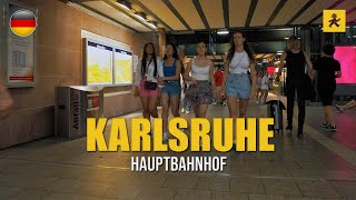 Karlsruhe Hauptbahnhof  Walking in Karlsruhe Main Station Germany  4K 60fps [upl. by Leuamme]