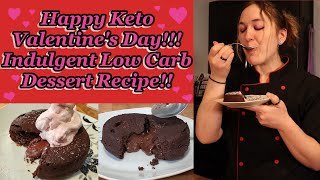 KetoLow Carb Chocolate Lava Cake Recipe  No Nuts [upl. by Pollock]