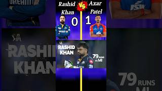 Rashid Khan 🆚 axar patel who is the best❓ ipl cricket tranding shots viralshorts [upl. by Ahcsropal]