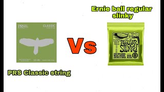 PRS classic string vs Ernie ball regular slinky  senar gitar made in USA di bawah 100rb [upl. by Rim]